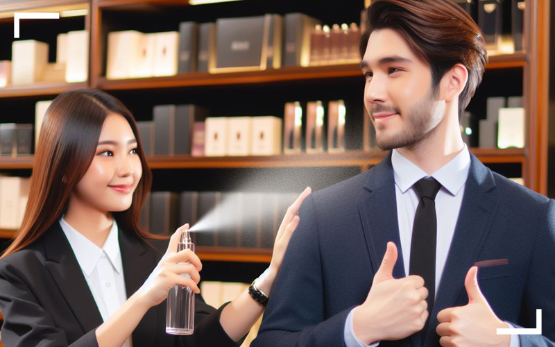 نحوه صحیح اسپری عطر